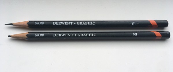 two Derwent pencils