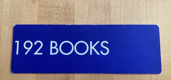 Bookmark with 192 BOOKS in large letters