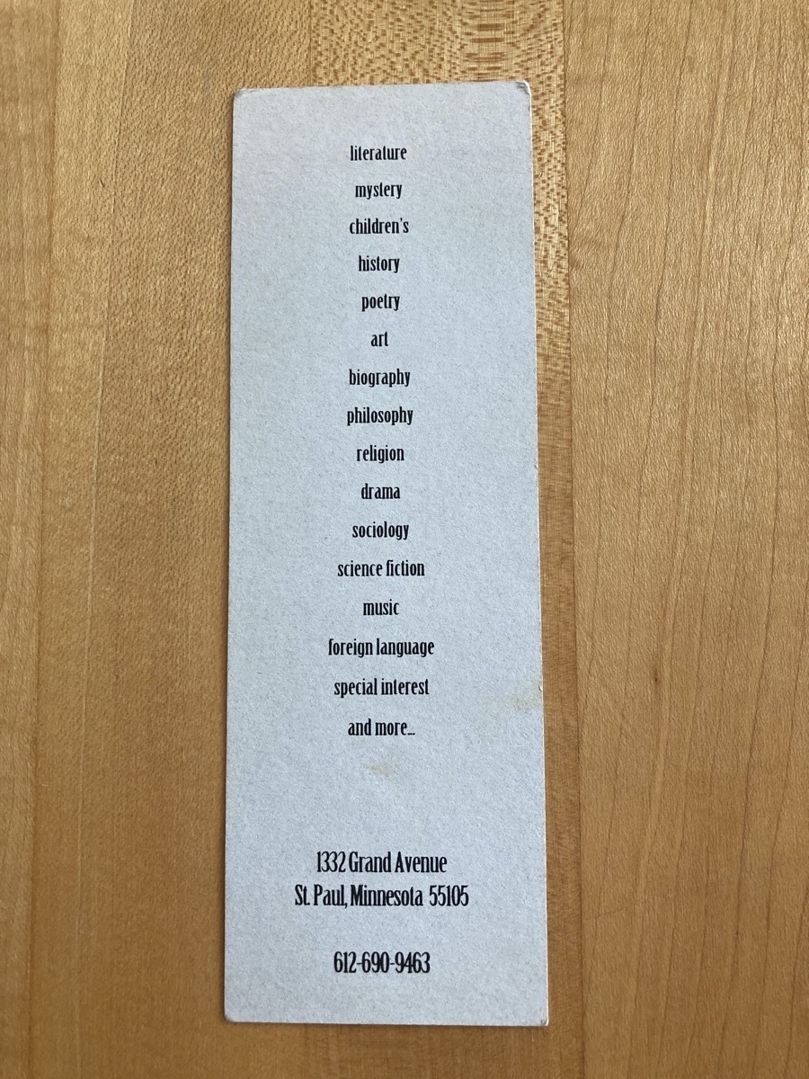 Back of Sixth Chamber bookmark
