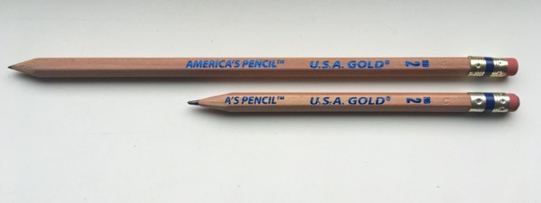 two USA Gold pencils