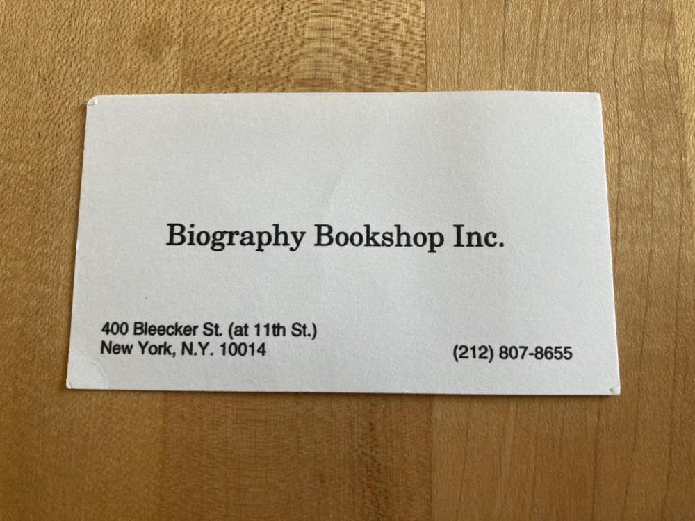 Biography Bookshop