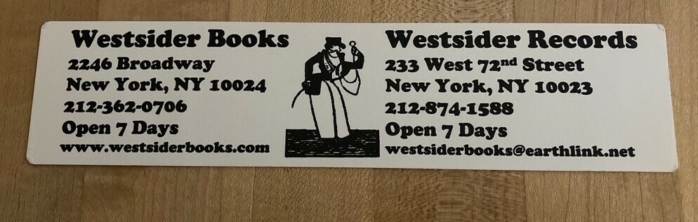 Westsider Books and Records in NYC