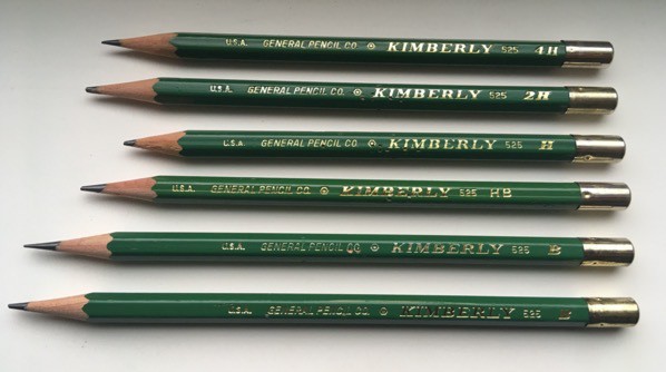 six General Kimberly pencils
