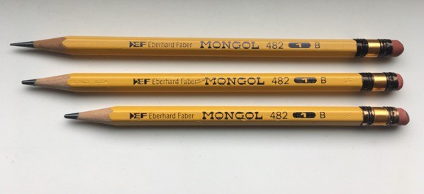 three Mongol pencils