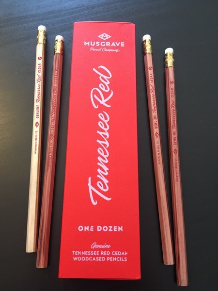 A box of Tennessee Red pencils